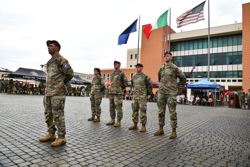 173rd Airborne Brigade Change of Command Ceremony