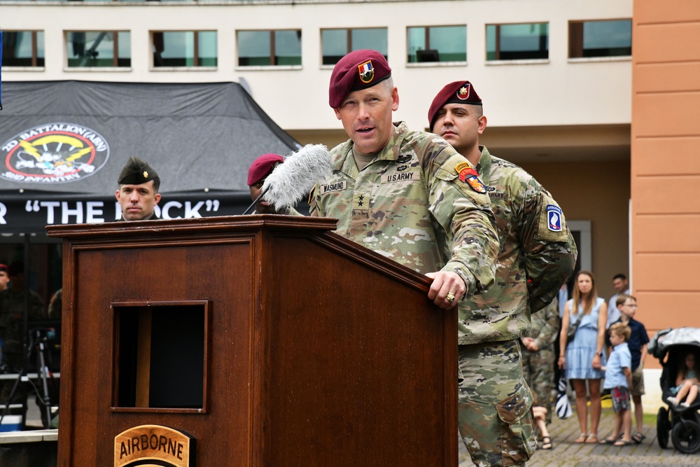 173rd Airborne Brigade Change of Command Ceremony