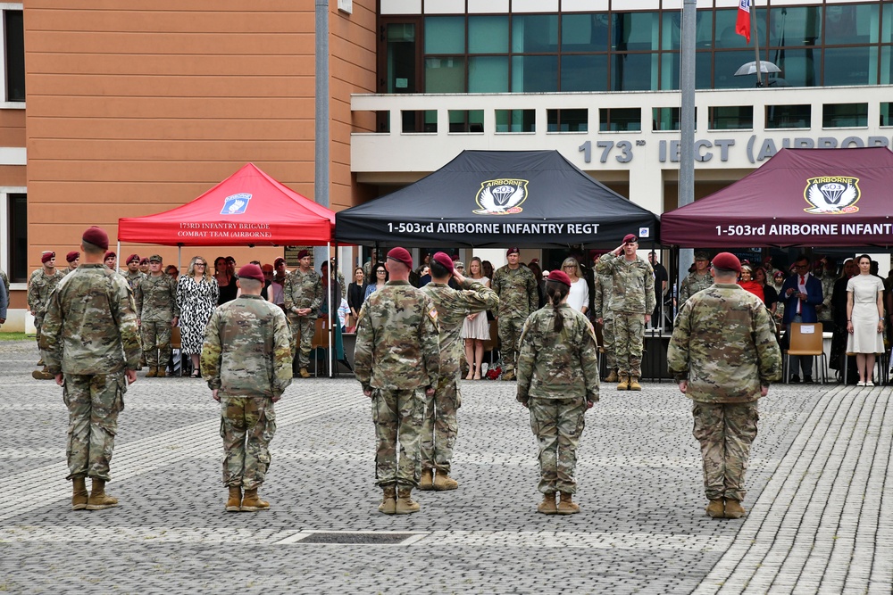 173rd Airborne Brigade Change of Command Ceremony