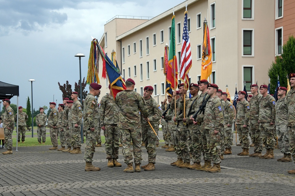 173rd Airborne Brigade Change of Command Ceremony