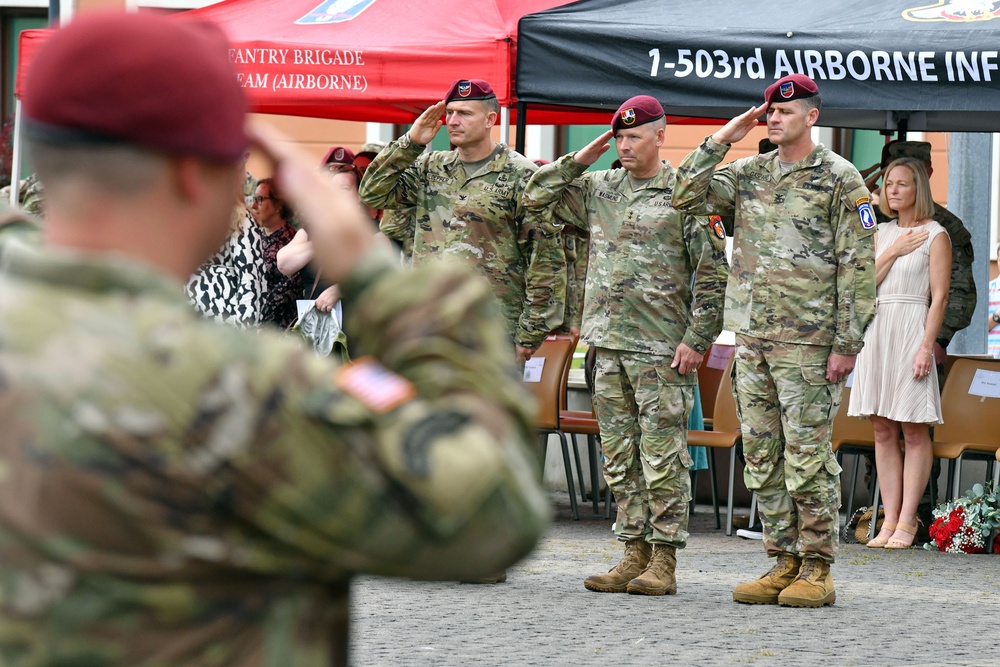 173rd Airborne Brigade Change of Command Ceremony