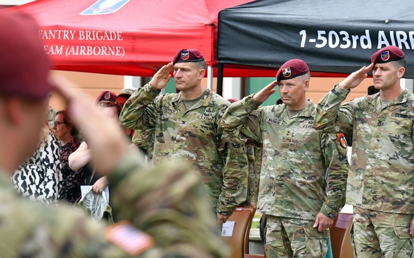 173rd Airborne Brigade Change of Command Ceremony