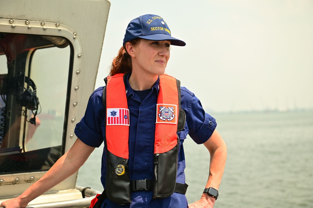 Coast Guard Station Portsmouth gets underway