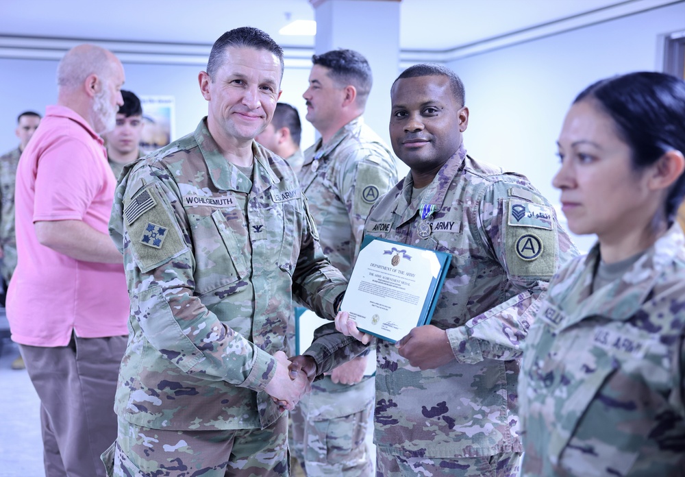 Awards for Area Support Group - Kuwait personnel, July 2023