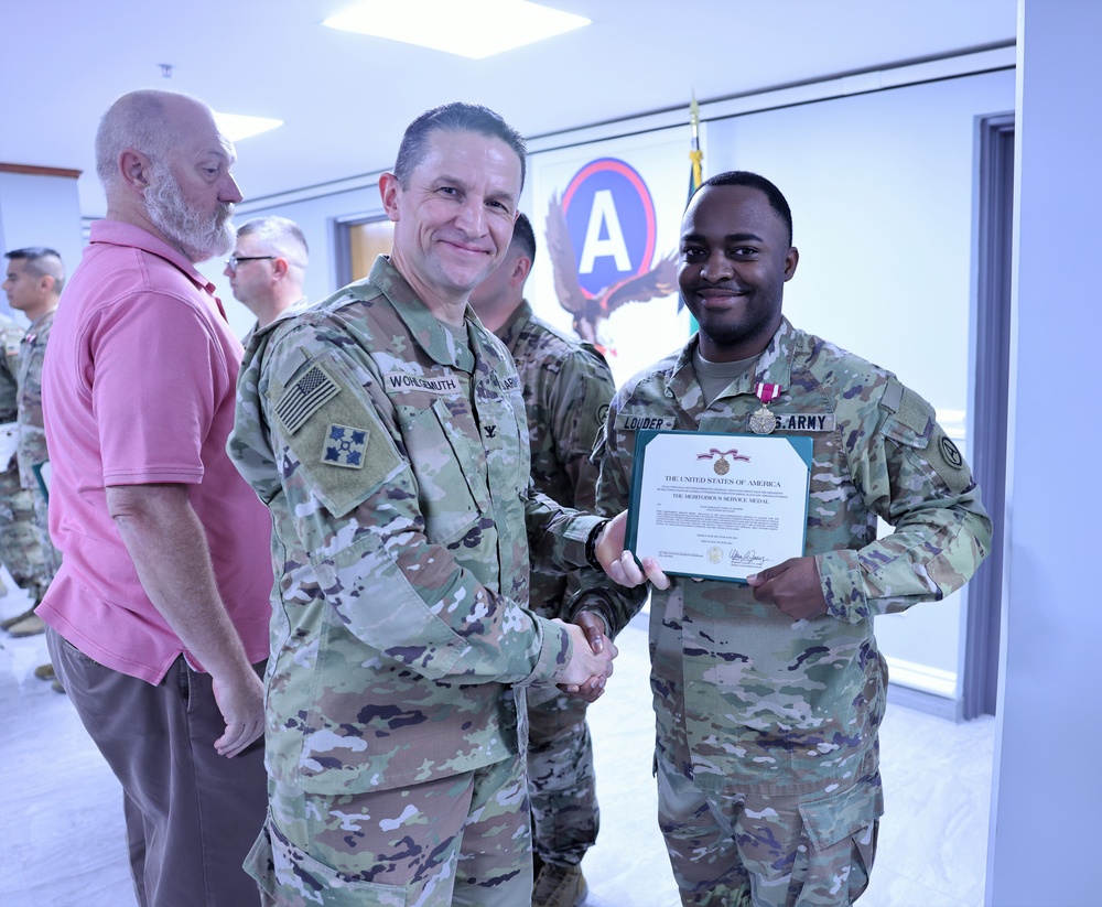 Awards for Area Support Group - Kuwait personnel, July 2023