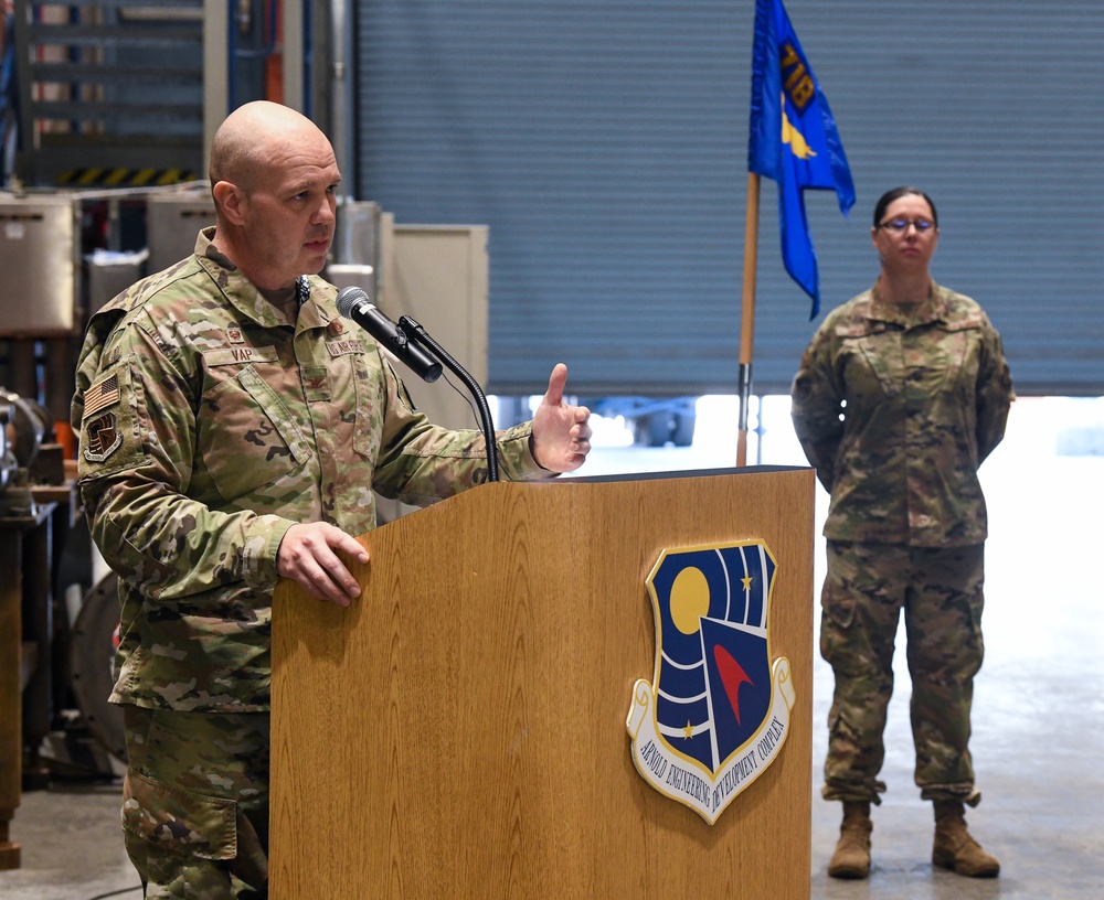 Breaux assumes command of 718th Test Squadron