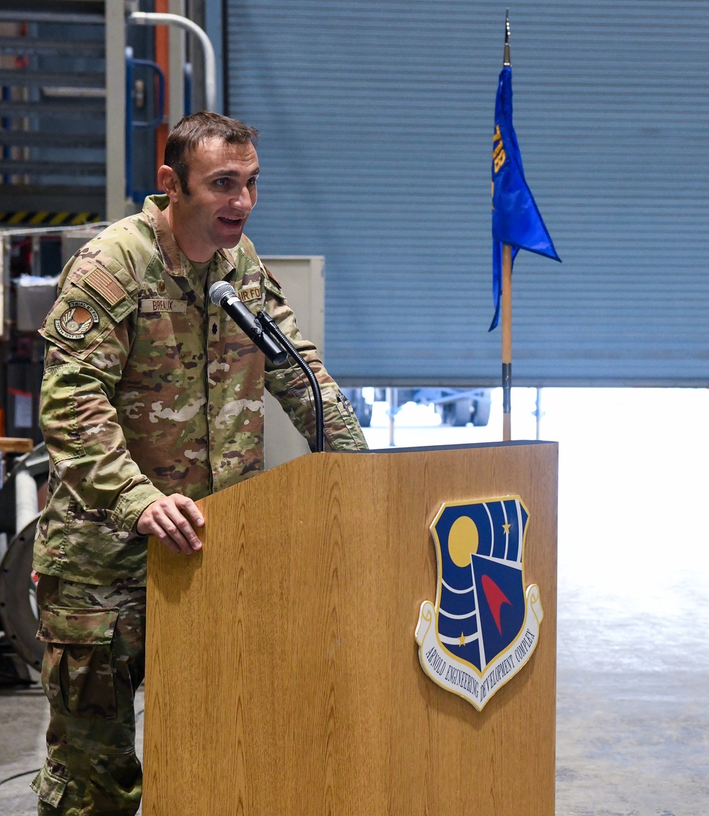 Breaux assumes command of 718th Test Squadron