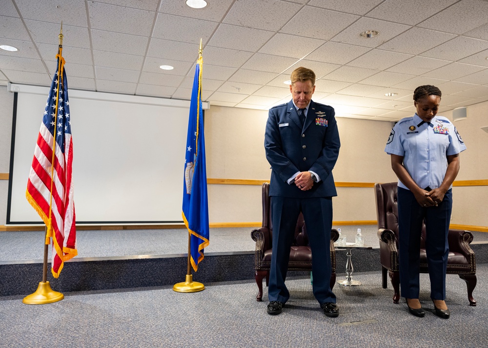 Chief Master Sgt. Candace Helder promotion ceremony