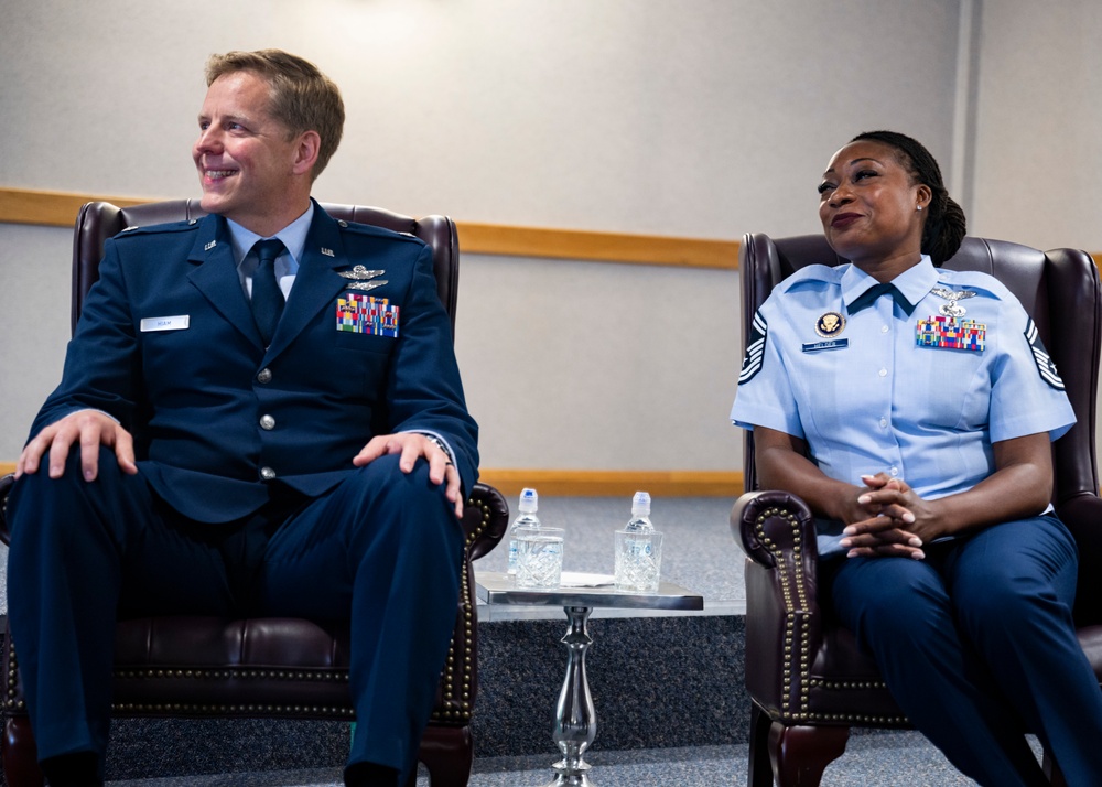 Chief Master Sgt. Candace Helder promotion ceremony
