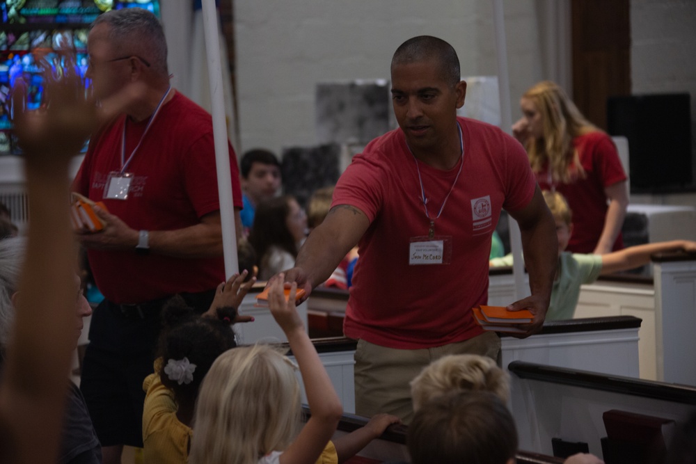 Vacation Bible School held at Protestant Chapel on MCB Camp Lejeune