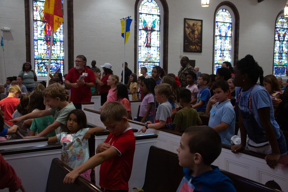 Vacation Bible School held at Protestant Chapel on MCB Camp Lejeune