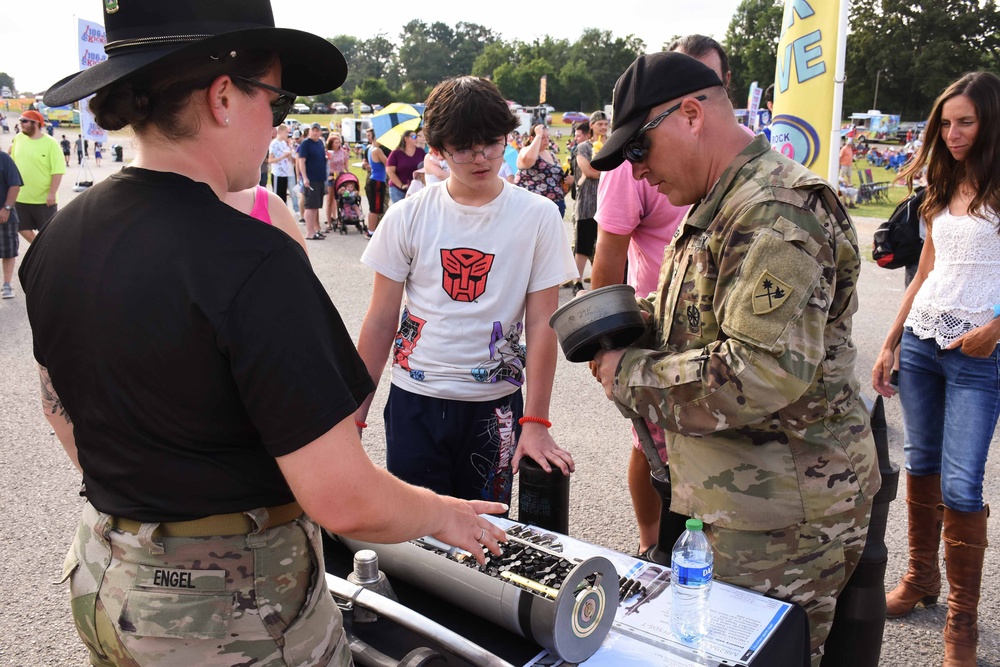 Army Tank highlights 4th July Red, White and BOOM celebration