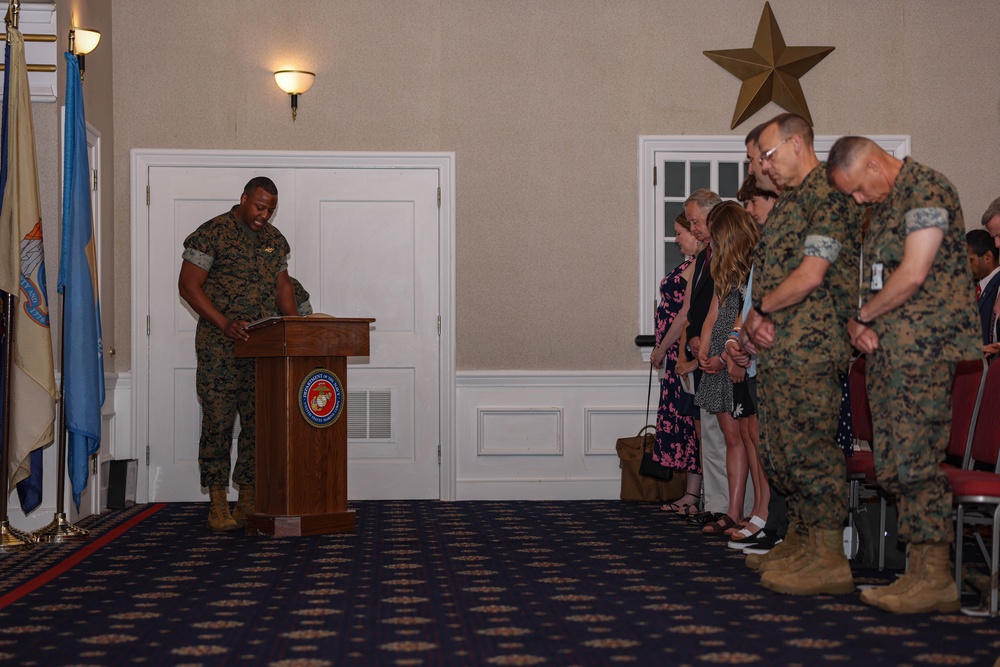 The Clubs of Quantico host the Marine Corps Cyberspace Operations Group change of command ceremony