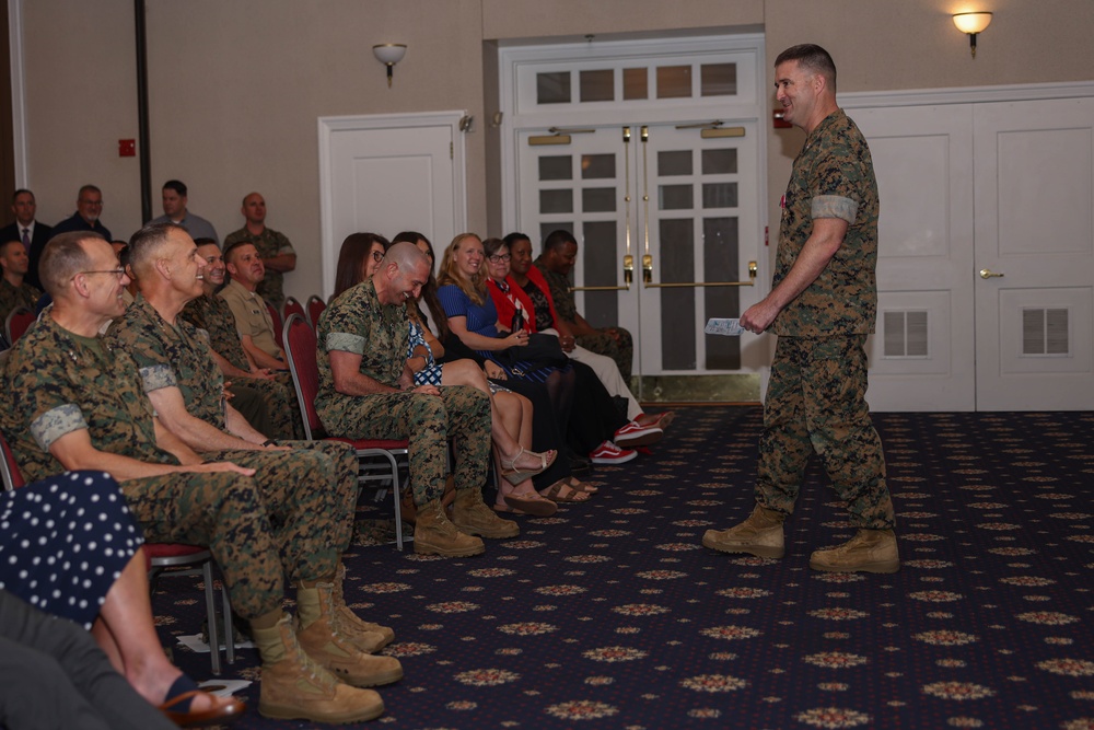 The Clubs of Quantico host the Marine Corps Cyberspace Operations Group change of command ceremony