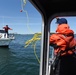 Coast Guard reserve members conduct boat crew training