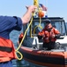 Coast Guard reserve members conduct boat crew training