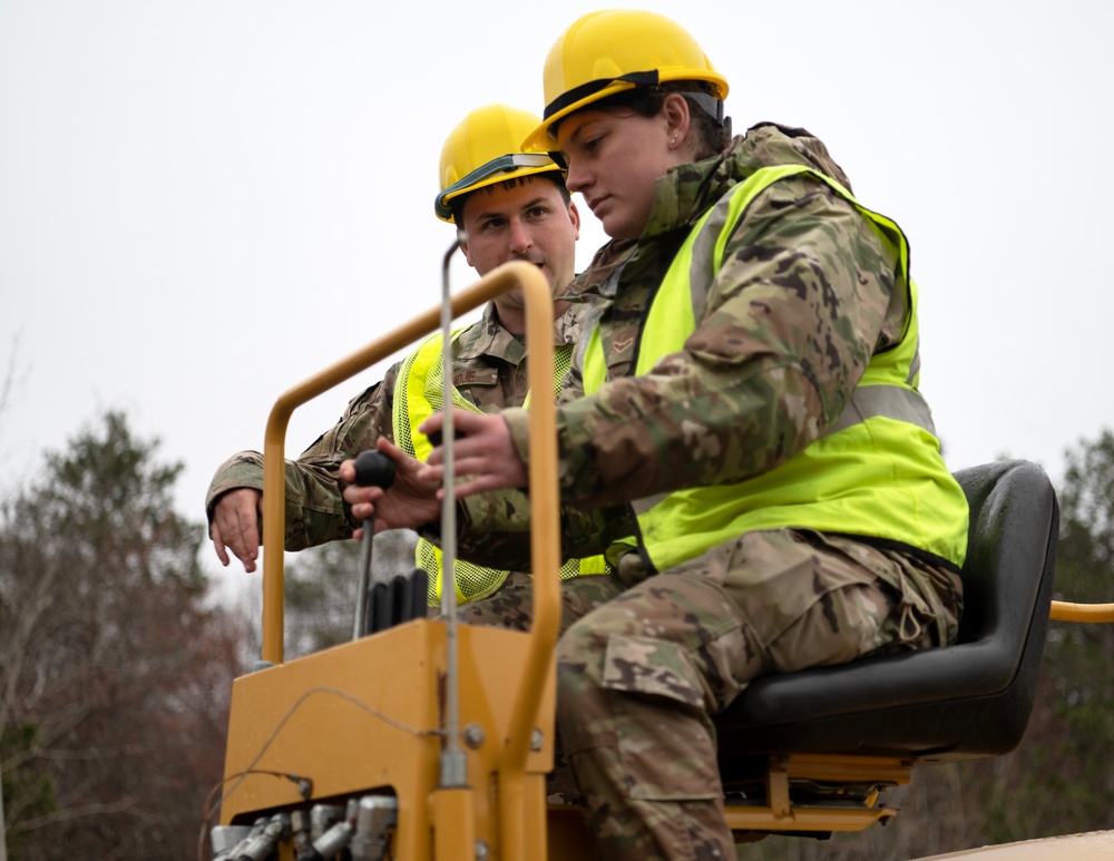 210th Engineering Installation Squadron train at Camp Ripley