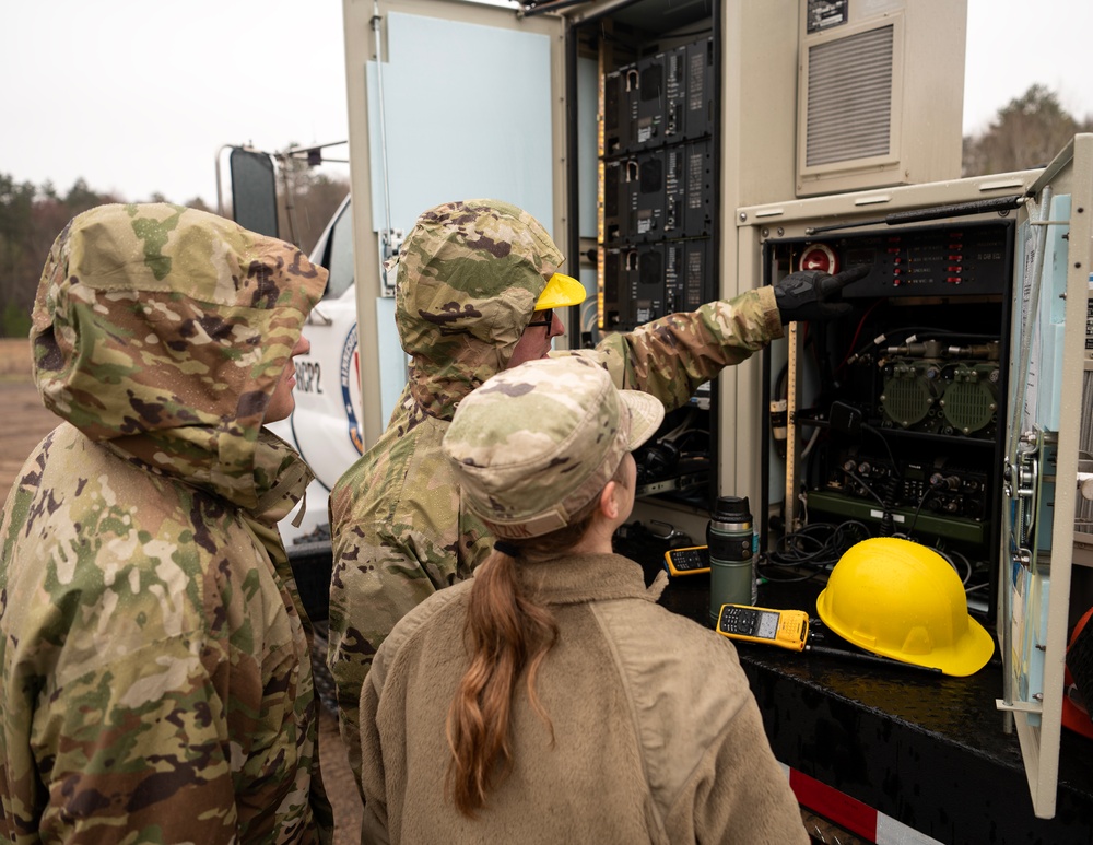 210th Engineering and Installation Squadron train at Camp Ripley