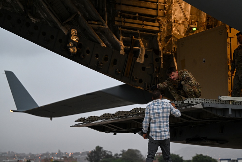 C-17 arrives at Las Palmas Air Base during Resolute Sentinel 23