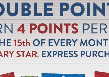 MILITARY STAR Cardmembers Enjoy Double Points Day at the Express Every Month