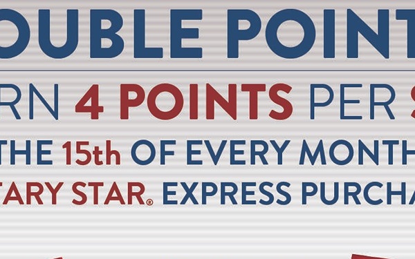 MILITARY STAR Cardmembers Enjoy Double Points Day at the Express Every Month