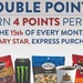 MILITARY STAR Cardmembers Enjoy Double Points Day at the Express Every Month