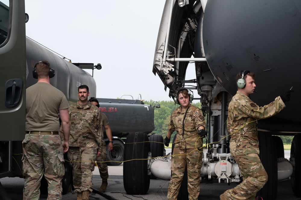 Dover AFB performs first C-5M Super Galaxy wet wing defuel