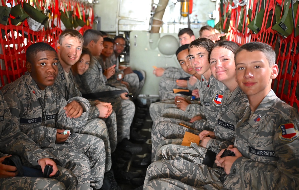 165th Airlift Wing gives incentive flight to nearly 200 Civil Air Patrol cadets during Encampment 2023 in Georgia