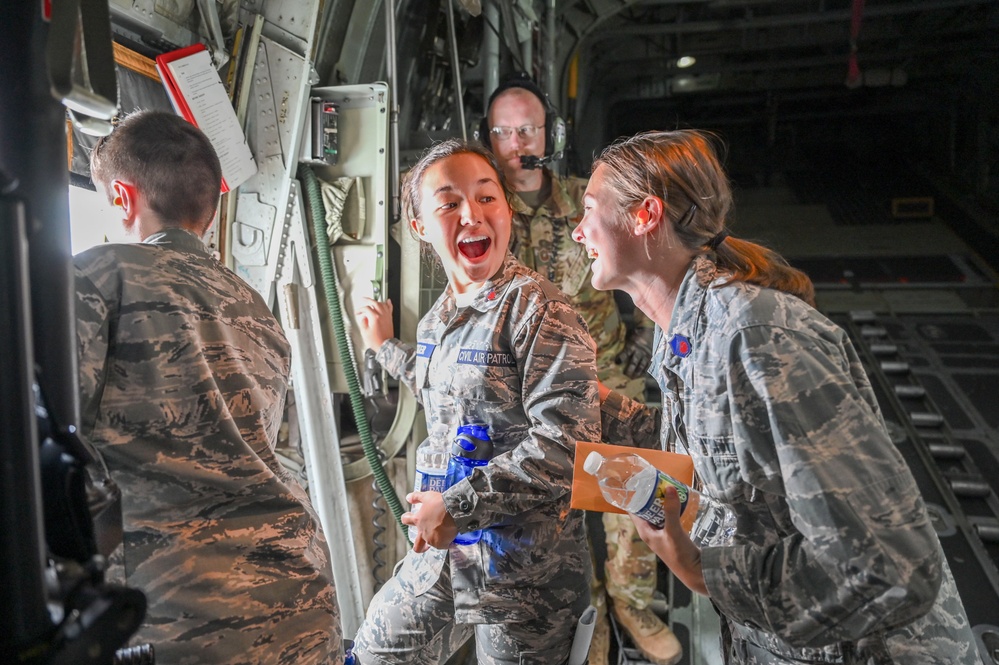 165th Airlift Wing gives incentive flight to nearly 200 Civil Air Patrol cadets during Encampment 2023 in Georgia