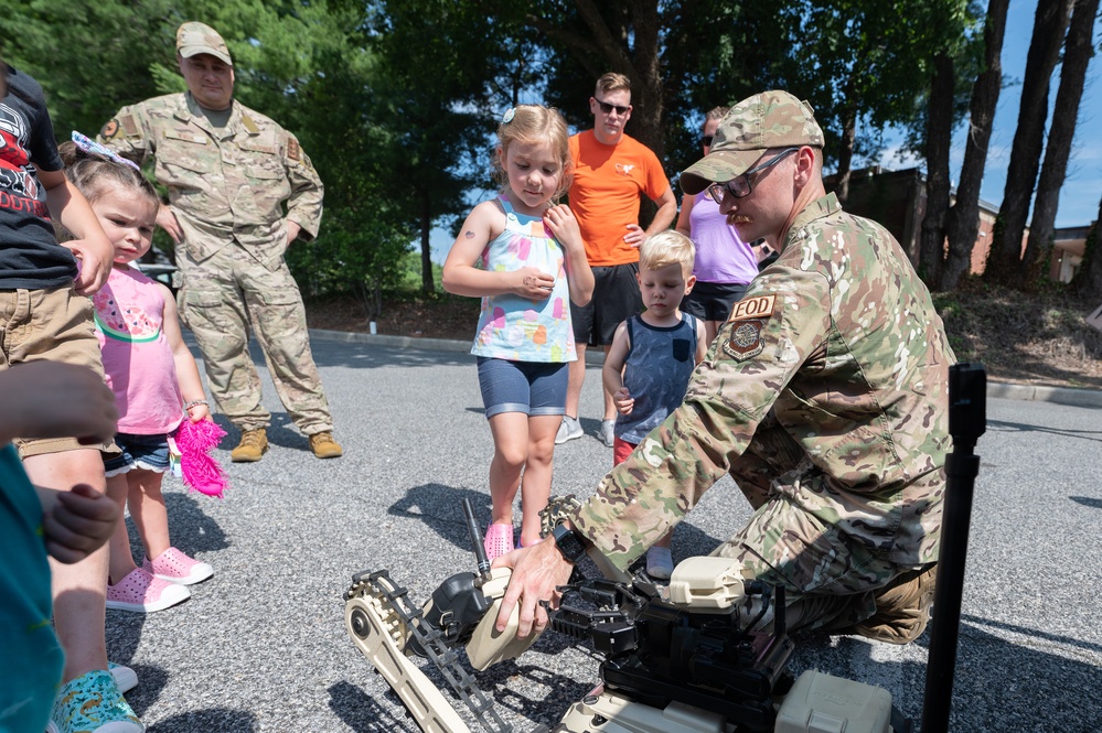 436th CES showcases EOD mission during Touch-a-Truck community event