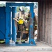 Firefighter recruits participate in firefighting drills