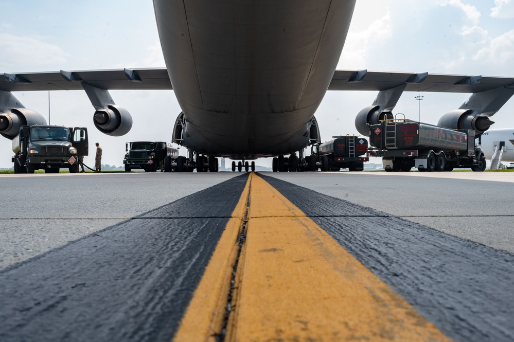 Dover AFB performs first C-5M Super Galaxy wet wing defuel