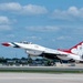 Thunderbird #6 takes off after fuel stop