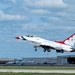 Thunderbird #6 takes off after fuel stop