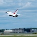 Thunderbird #6 takes off after fuel stop