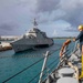 The USS Ralph Johnson (DDG 114) pulls into Guam.