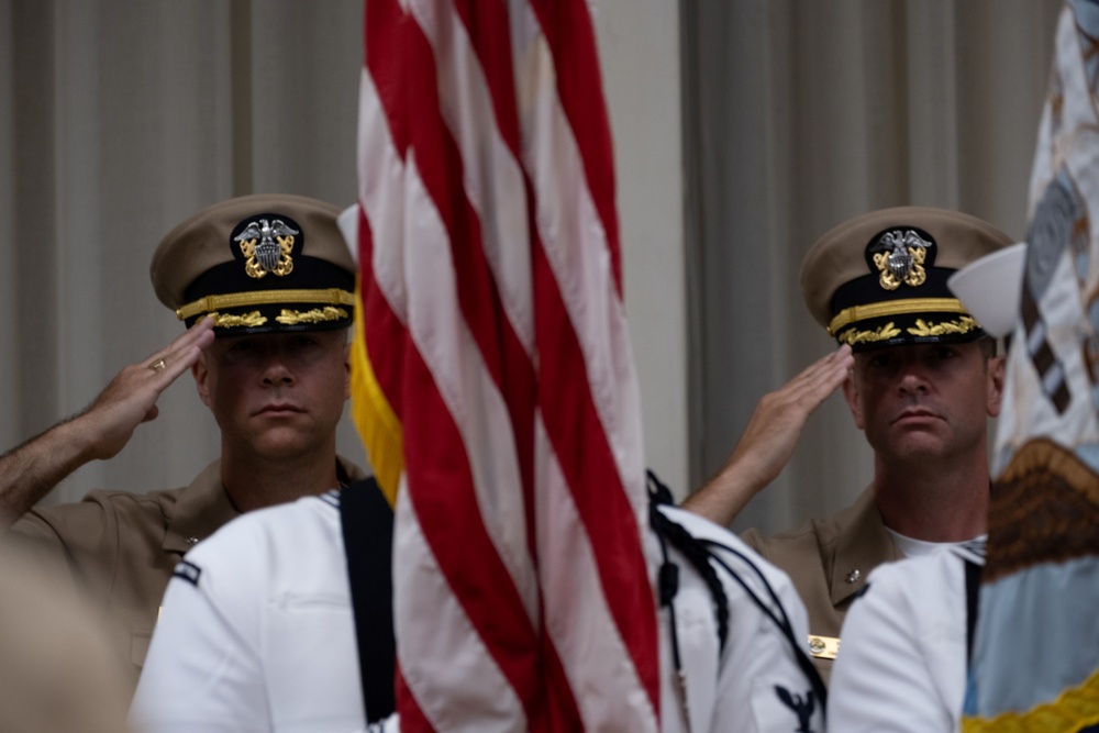 Maritime Expeditionary Security Squadron TWO Holds a Change of Command Ceremony