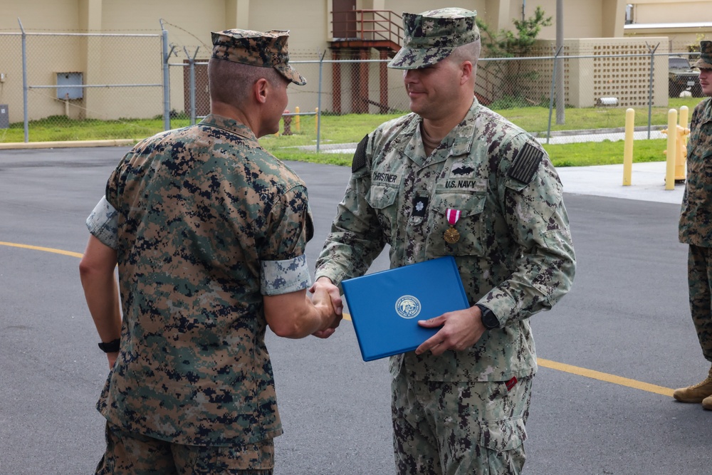 U.S. Navy Cmdr. Brian Christner Receives Meritorious Service Medal