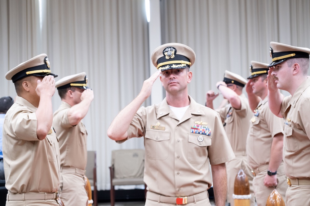 Maritime Expeditionary Security Squadron TWO Holds a Change of Command Ceremony