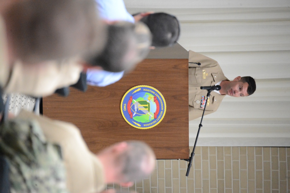 Maritime Expeditionary Security Squadron TWO Holds a Change of Command Ceremony