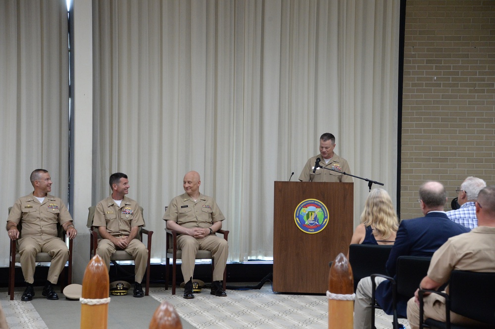 Maritime Expeditionary Security Squadron TWO Holds a Change of Command Ceremony