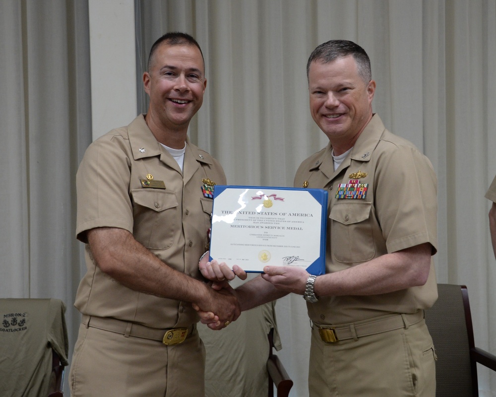 Maritime Expeditionary Security Squadron TWO Holds a Change of Command Ceremony