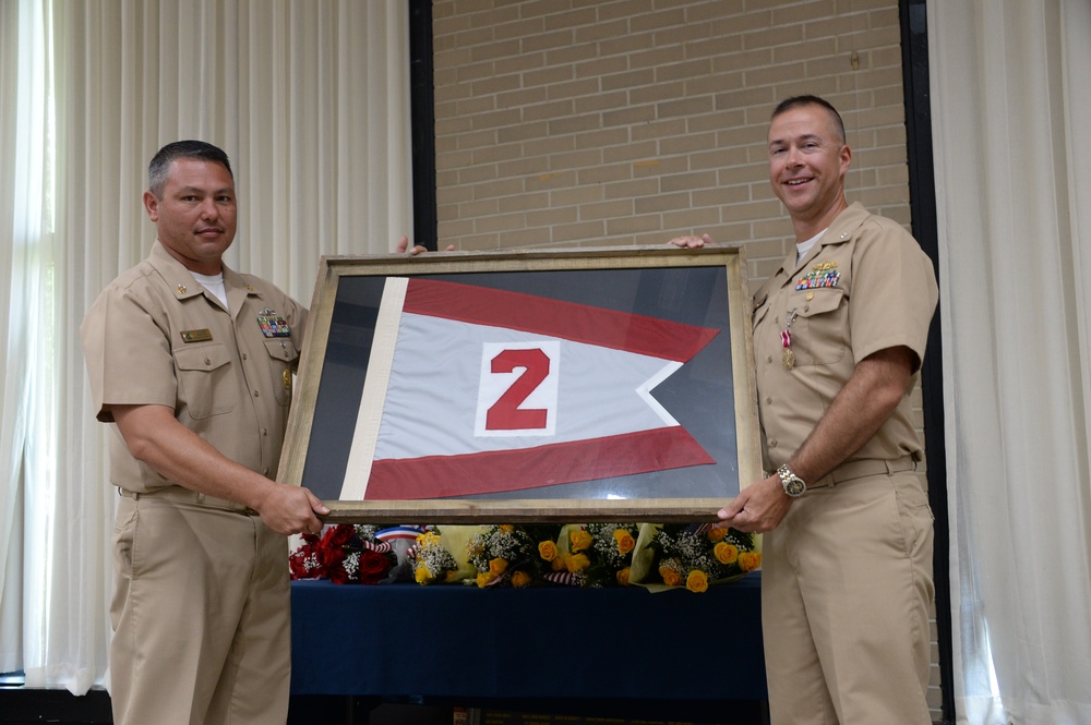 Maritime Expeditionary Security Squadron TWO Holds a Change of Command Ceremony