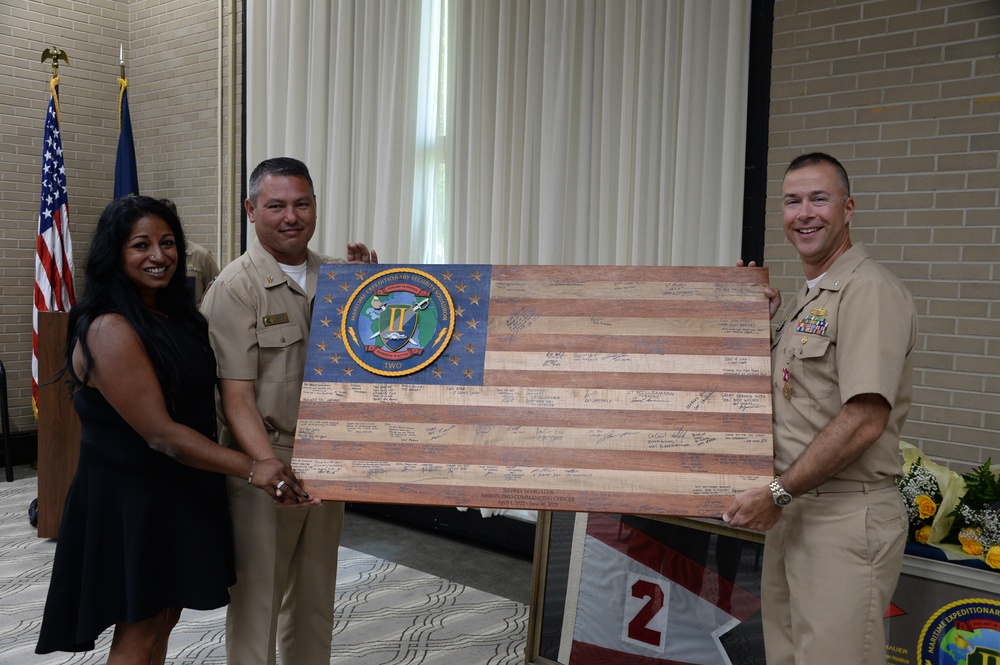 Maritime Expeditionary Security Squadron TWO Holds a Change of Command Ceremony