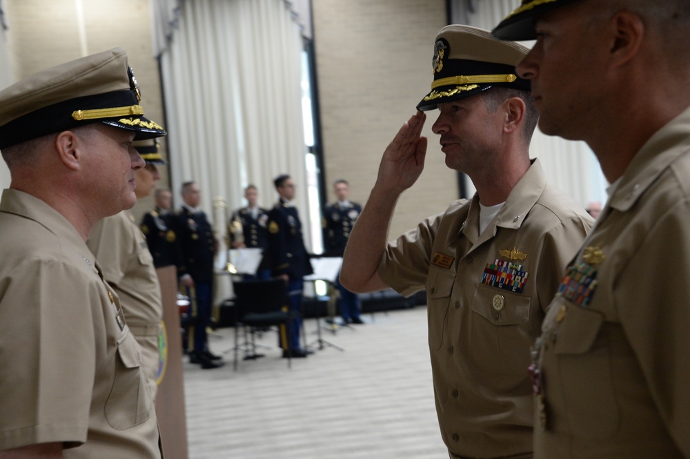 Maritime Expeditionary Security Squadron TWO Holds a Change of Command Ceremony