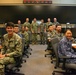 Service members from the Royal Australian Navy, Republic of Korea Navy and the U.S. Navy pose with their commanders during exercise Pacific Vanguard.