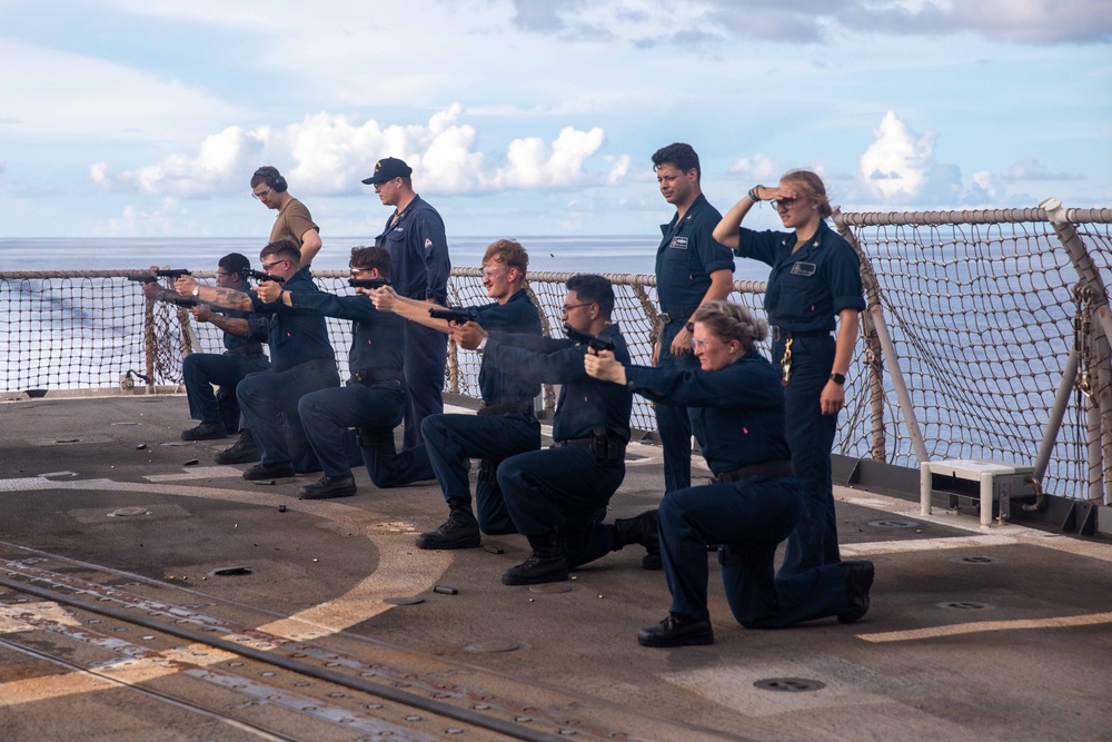 USS Antietam (CG 54) Small Arms Live-Fire Weapons Training