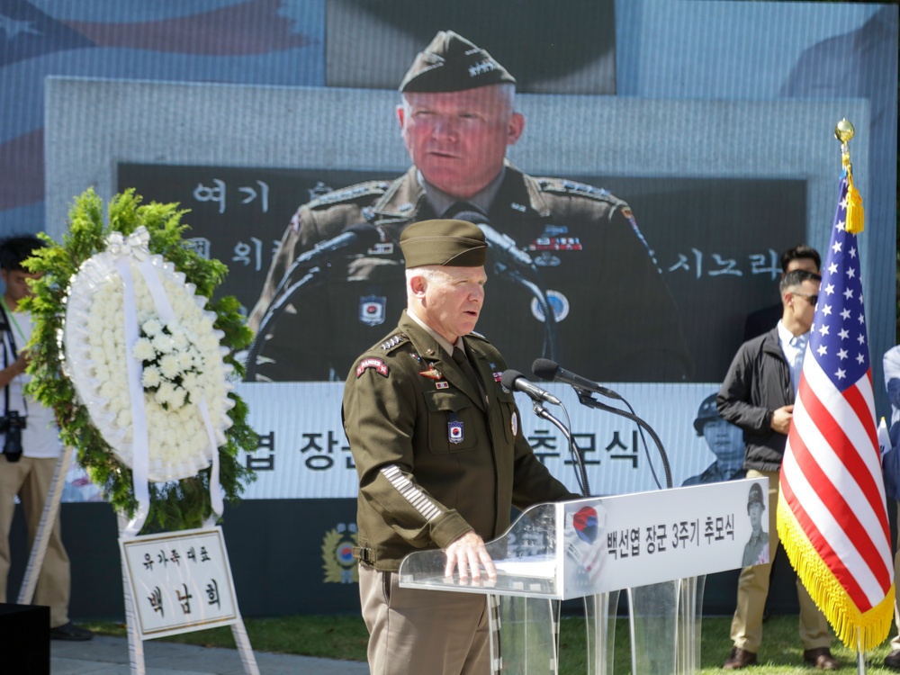 ROKA 3rd Commemoration for General Paik