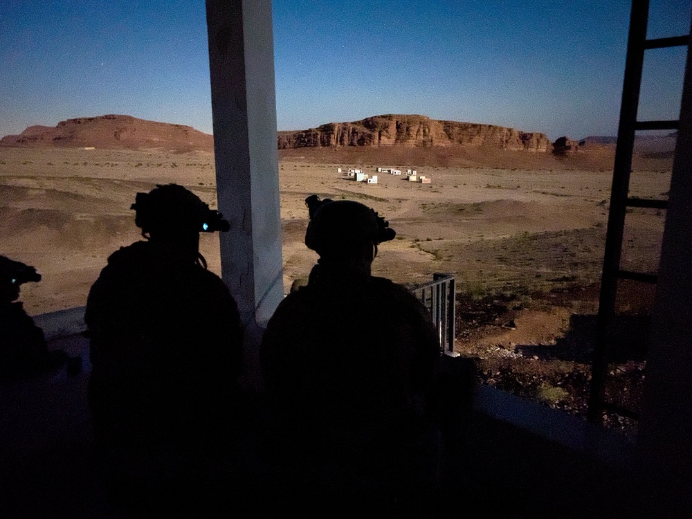 IM 23.4: Night view from the Scout Snipers observation point