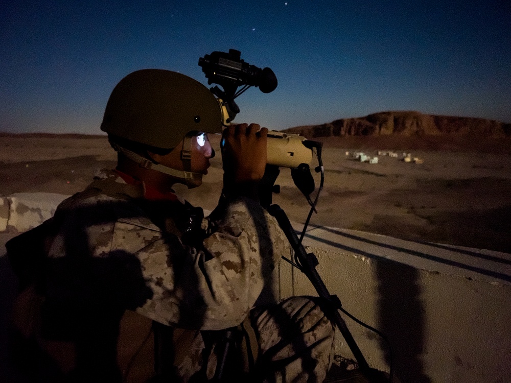 IM 23.4: Night view from the Scout Snipers observation point